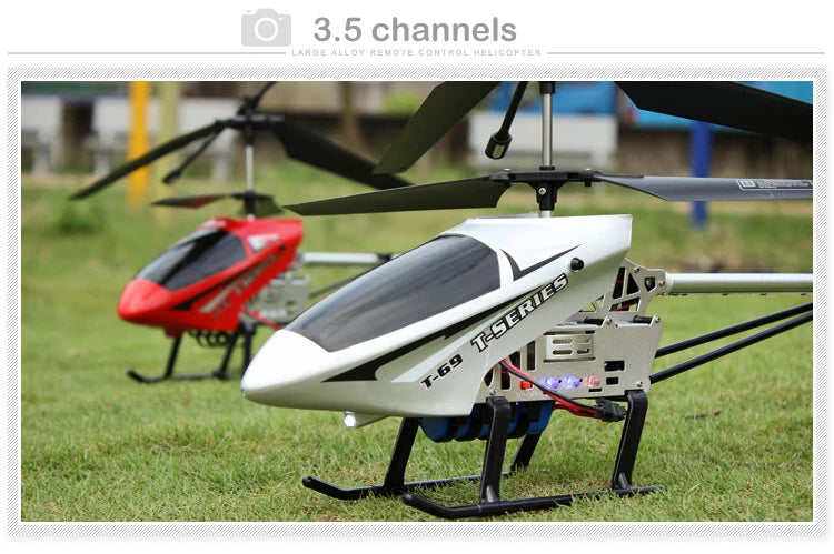 3.5CH Rc Helicopter Extra Large Remote Control Drone Durable Charging Model UAV Outdoor Aircraft Helicoptero Gift Toys for Kids