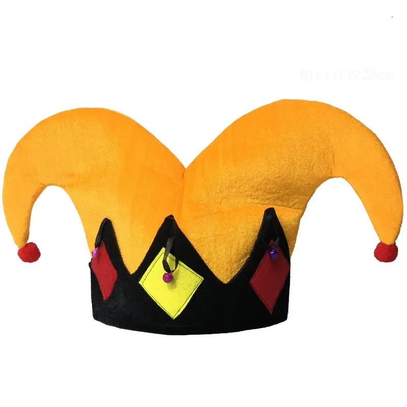 Adult Halloween Fancy Dress Up Hat Stage Show Props Clown Funny Dress Up Clown Hat Carnival Birthday Cake Cap