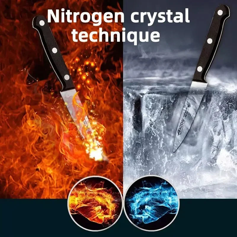 3/6Pcs Black Fruit Knife Kitchen Knife Professional Chef Knife Sharp Portable Kitchen Utensil Knife Peeling Anti-rust Anti-stick