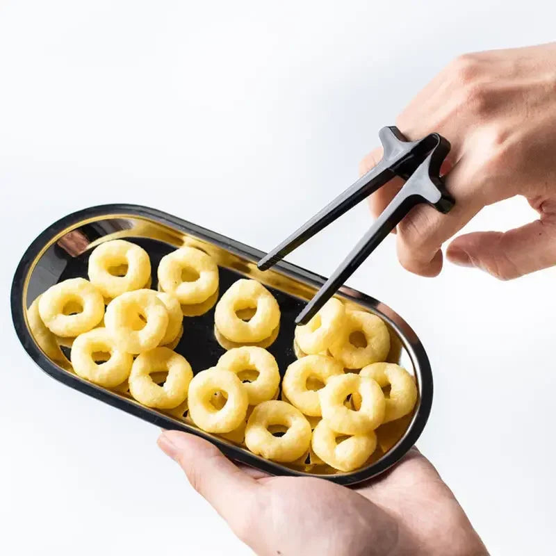4 Finger Chopsticks Lazy Auxiliary Chopsticks Hold Snacks Not Dirty Hands Chopsticks Finger Ring Play Game Lazy Artifact