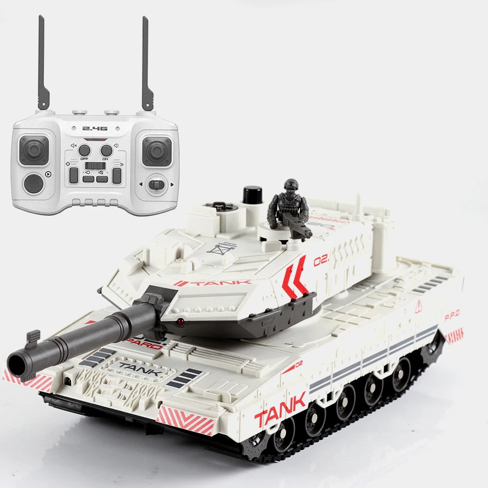 2.4G Tracked Simulation Remote Control Tank Water Bomb Spray Remote Control Vehicle War Armored Vehicle Model Children Toy Gift