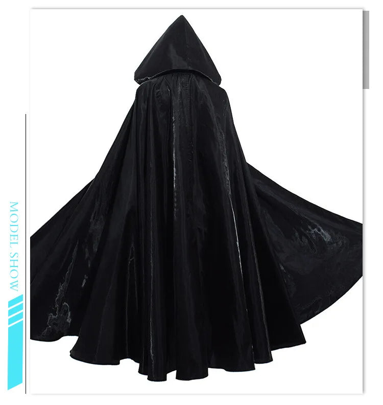 Halloween costume, medieval cloak, wizard's robe, death role-playing costume