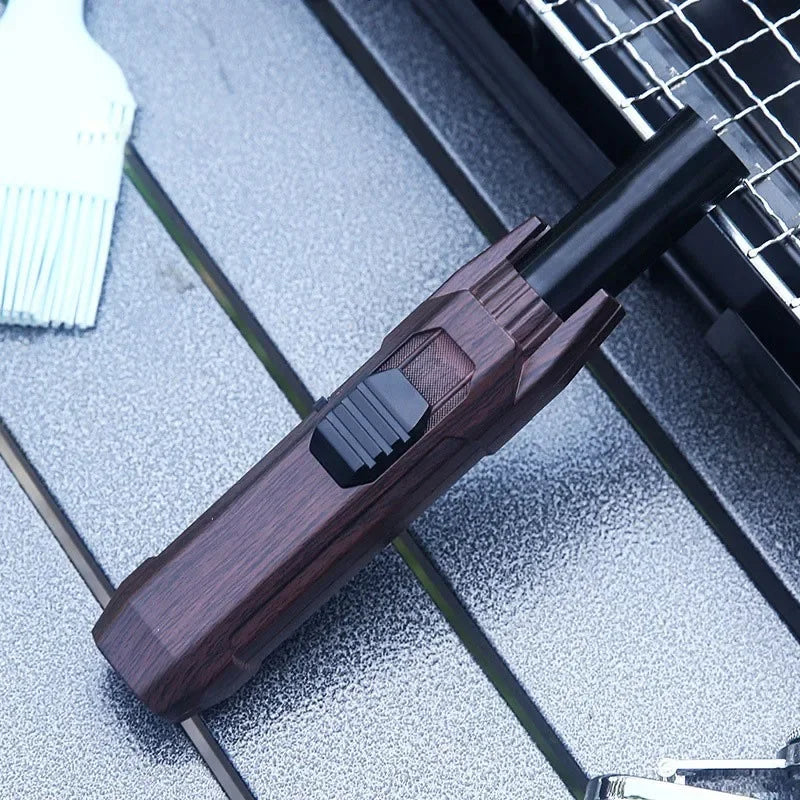 Kitchen BBQ Cigar Big Jet Flame Fire Butane Torch Outdoor Powerful Flame Camping Gun Lighter Mans Tools Without Gas No Box