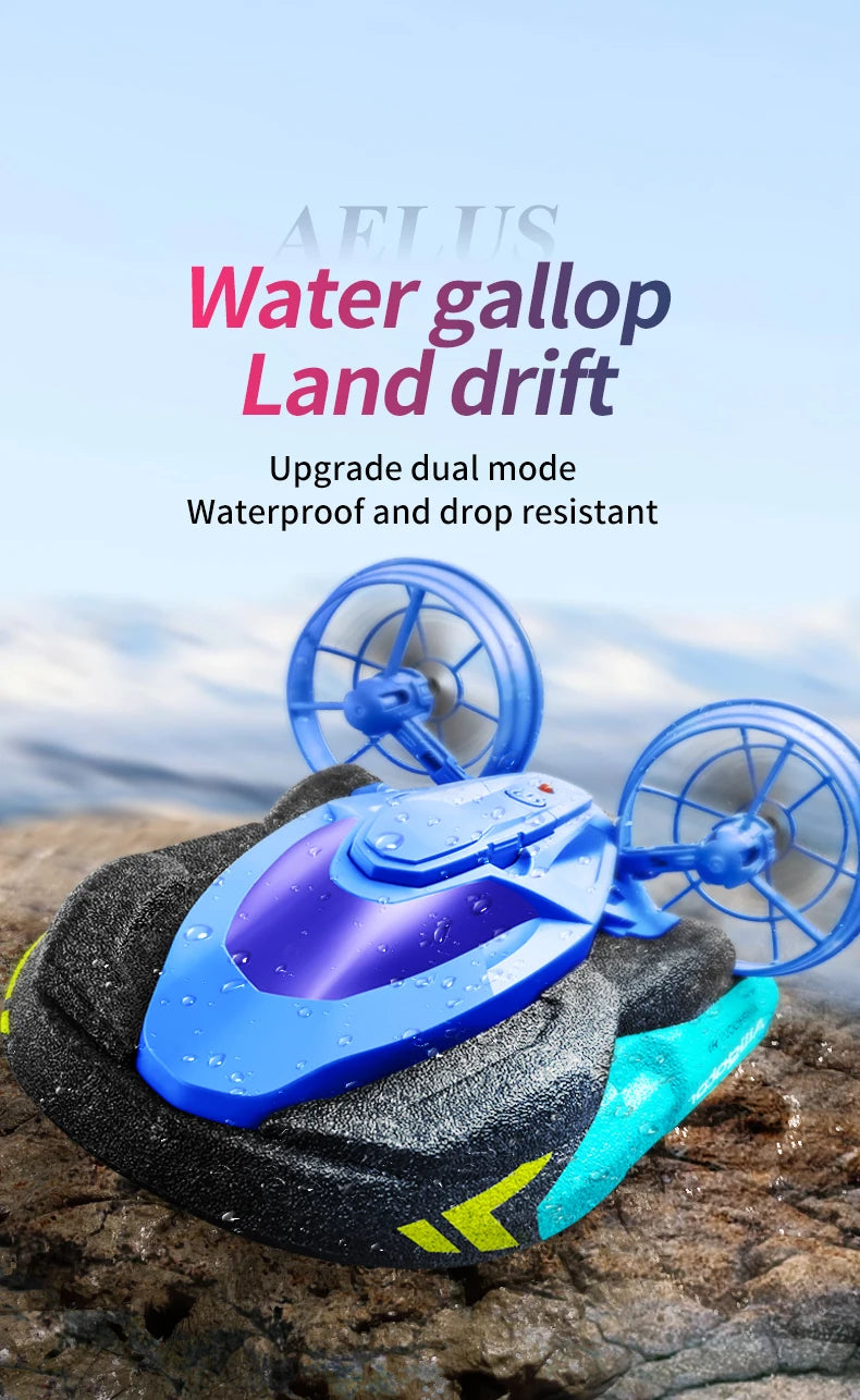 New S10 Water and Land 2 IN 1 Remote Control Drift Car Hovercraft Deformation Multifunctional RC Hovercraft Boat Car Kid RC Toy
