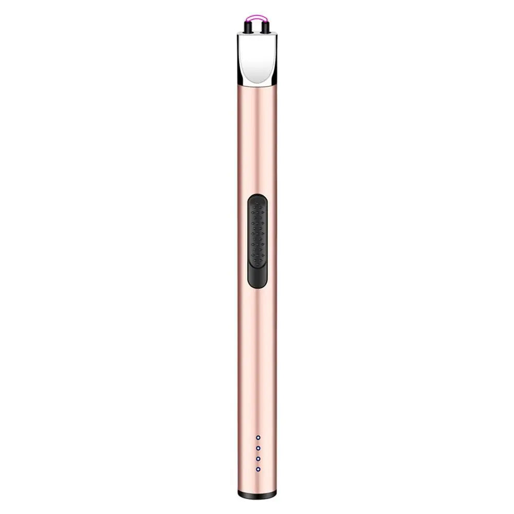 USB Electric Rechargeable Kitchen Lighter Electric Arc BBQ Lighter Windproof Flameless Plasma Ignition Long Gas Lighter