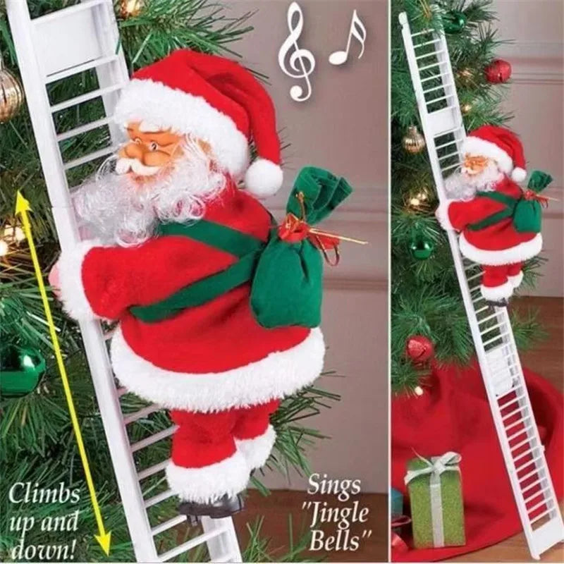 1PC Climbing Beads, Climbing Rope, Santa Claus Doll, Christmas Decorations, Ornaments, Event and Party Supplies, Gifts
