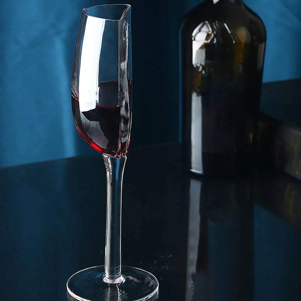 140ml Half Glass Champagne Wine Cups, Flexible Reusable Long Stem Design, Creative Wedding Holiday Glassware for Family Friends