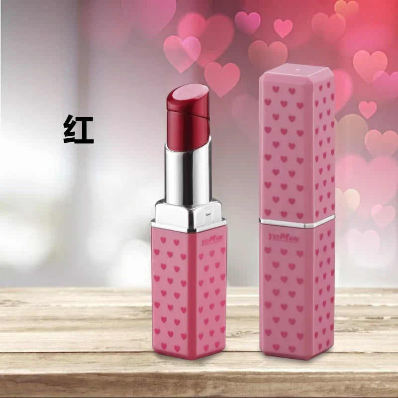NEW Creative Lipstick Lighter Portable Open Flame Cigarette Lighter Female Student Lighter High-Value Smoker Gifts 2025