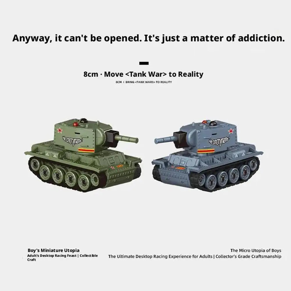 Mini Scale RC Battle Tanks - Safe Infrared Combat System with Rotation, Parent-Child Interactive Military Toys for Boys