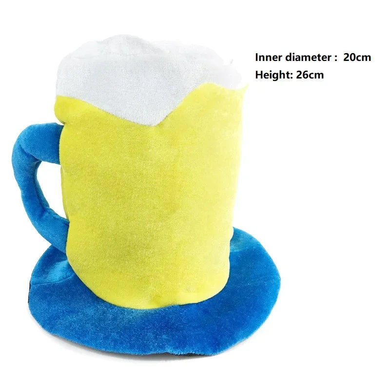 Adult Halloween Fancy Dress Up Hat Stage Show Props Clown Funny Dress Up Clown Hat Carnival Birthday Cake Cap