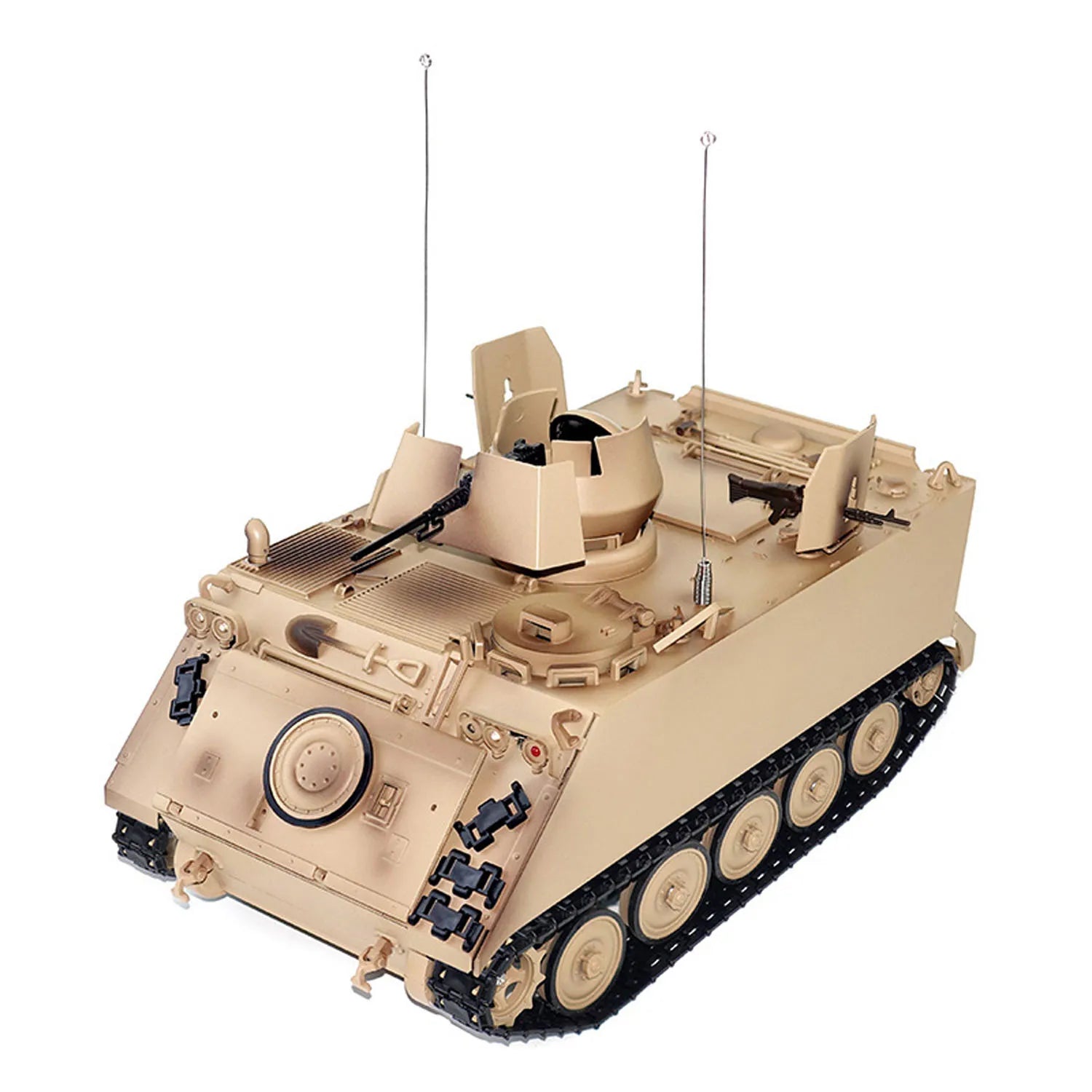 RTR Tongde 1/16 RC Tank M2412-B M113A1 ACAV Infrared 360 Turret Rotation Smoking Lamp Sound Radio Control Panzer Electric Model