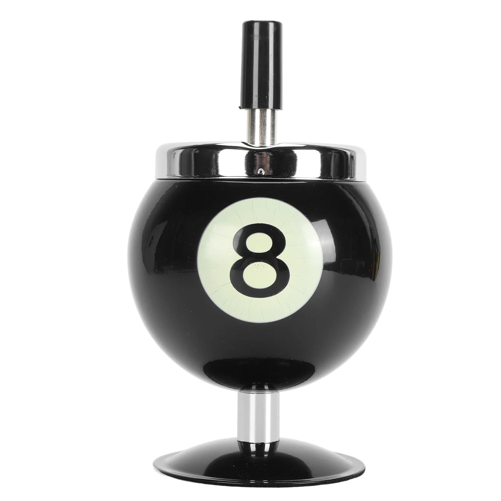Ashtray Billiard Ashtray with Lid Windproof Automatic Extinguishing Decorative Ashtray for Home Restaurant KTV Bar Cigar Ashtray