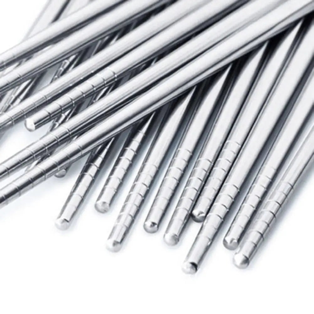 Practical Chinese Hollow Chopsticks Non-slip Stainless Steel Chop Stick Chopstick
