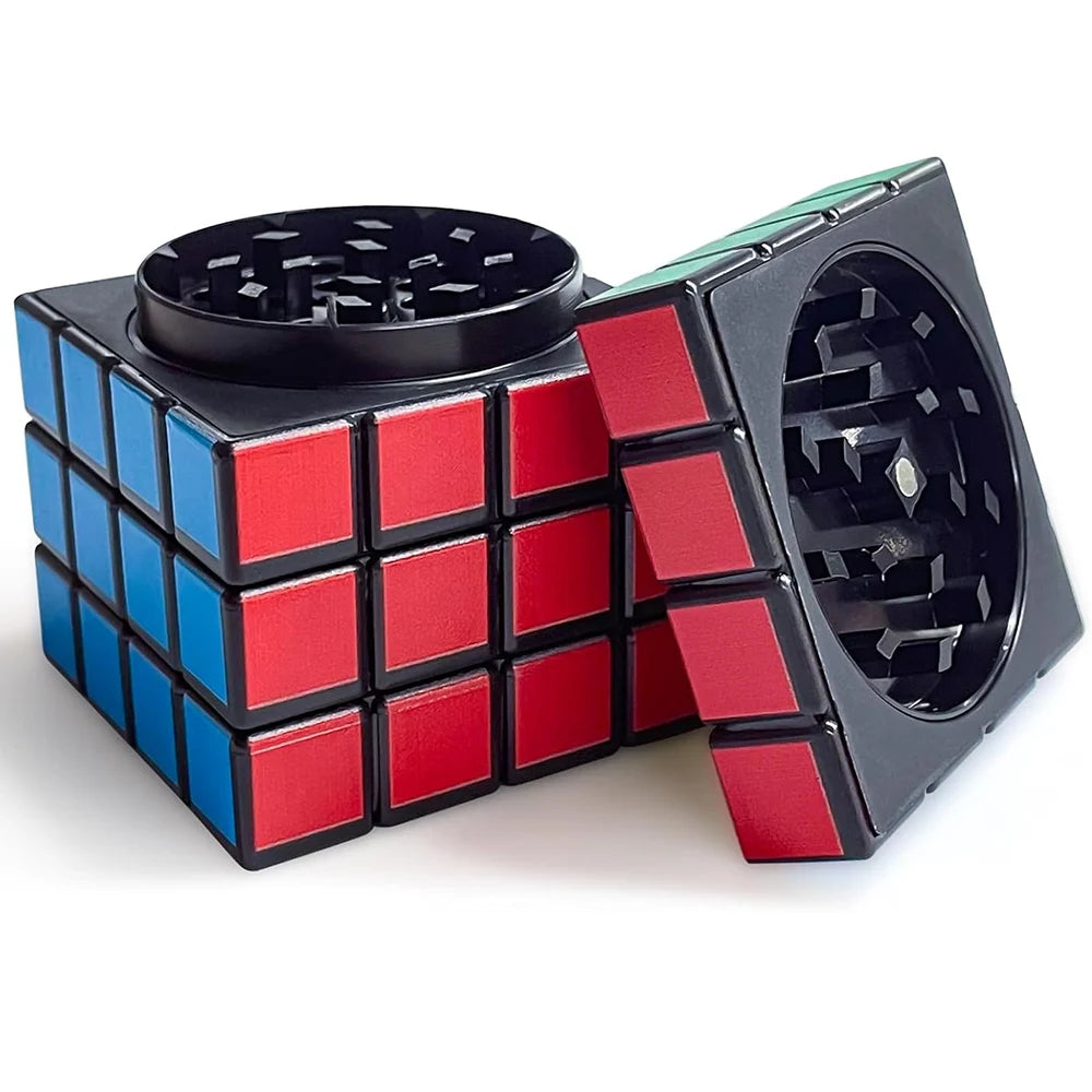 60MM Magnet Magic Cube Four Layers Grinder Metal Grinder Cigarette Tobacco Herb Grinder Shredder Spice Crusher