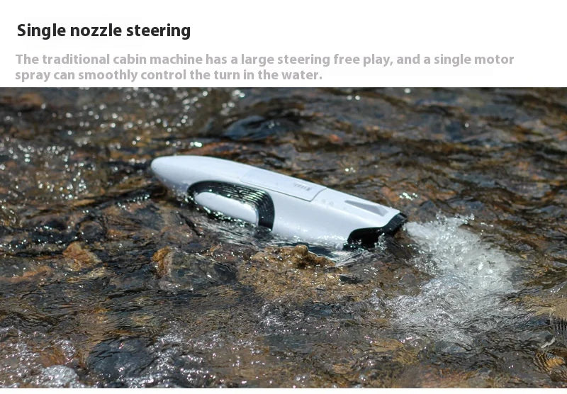 S2 Twin Jet RC Racing Boat High Speed Self-Righting Remote Control Ship 2.4Ghz Watercraft Model with Flip Over Recovery