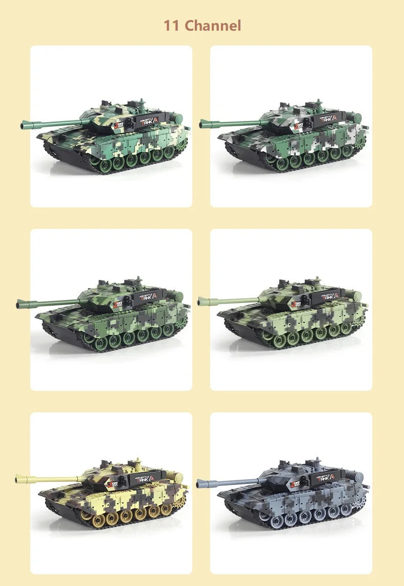 33CM Rc Tank Remote Control War Tanks Crawler Car Vehicle Battle Electric Model Electronic Machine Toys for Boys Birthday Gifts