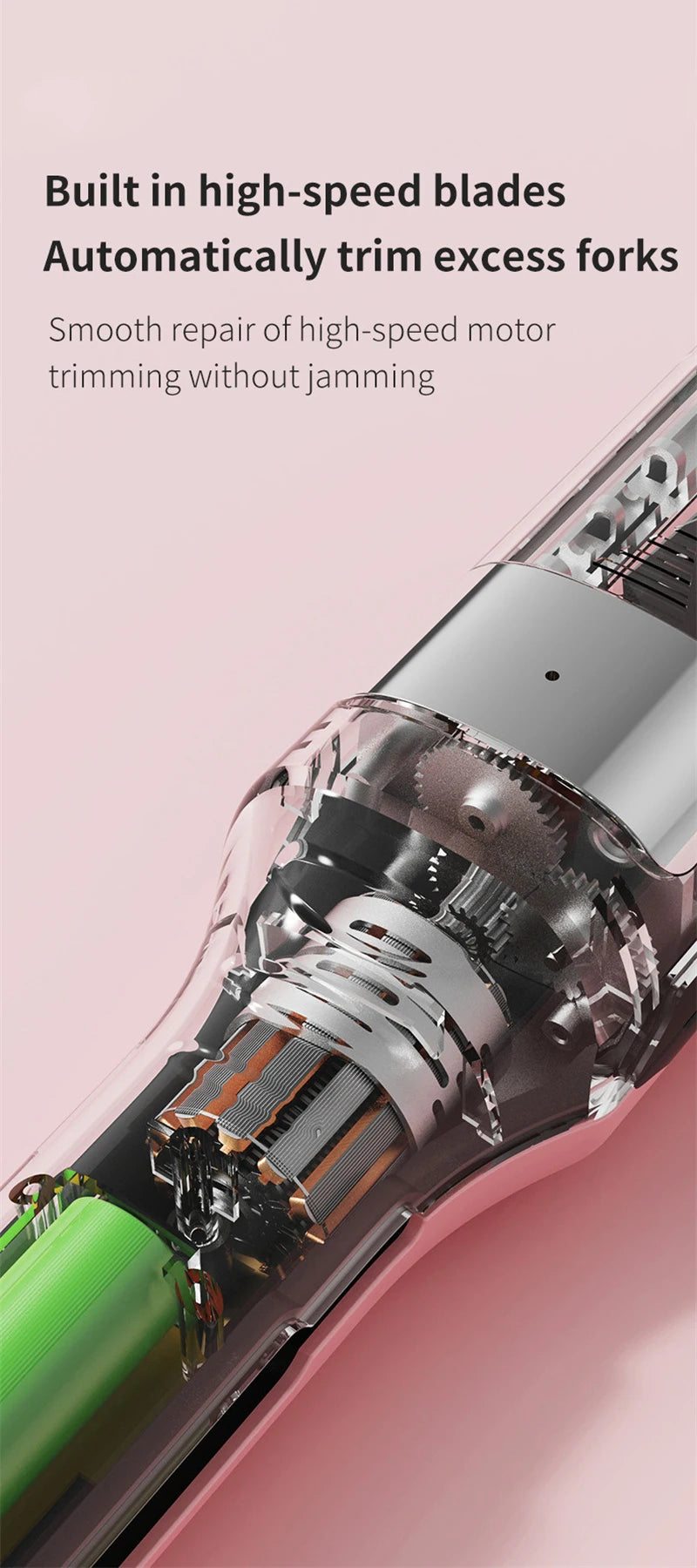 Split Hair Trimmer Hair Split Ends Dry Damaged Brittle Professional Automatic Trim Split  Women Cordless Hair Cutting Machine