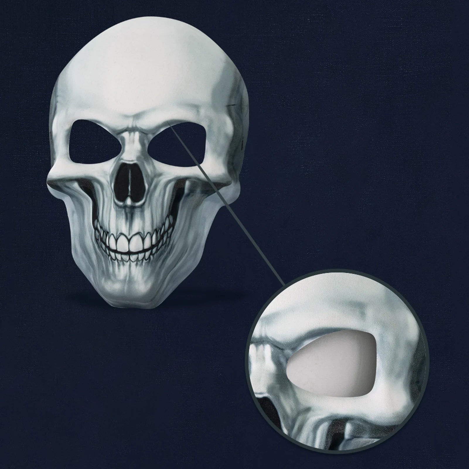 Skeleton Skull Ghost Death Mask Horror Full Head Mask Prank Cosplay Costume Scary Movie Ghostface Props Home Decor Party Supplie