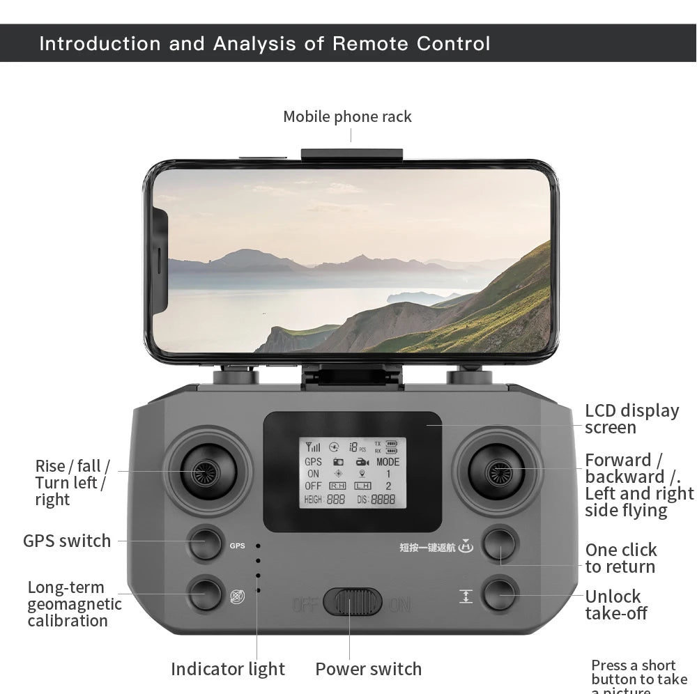 L600 PRO MAX GPS Drone Professional 4K 3-Axis PTZ HD Dual Camera Obstacle Avoidance Brushless Motor 5G WIFI RC Quadcopter Toys