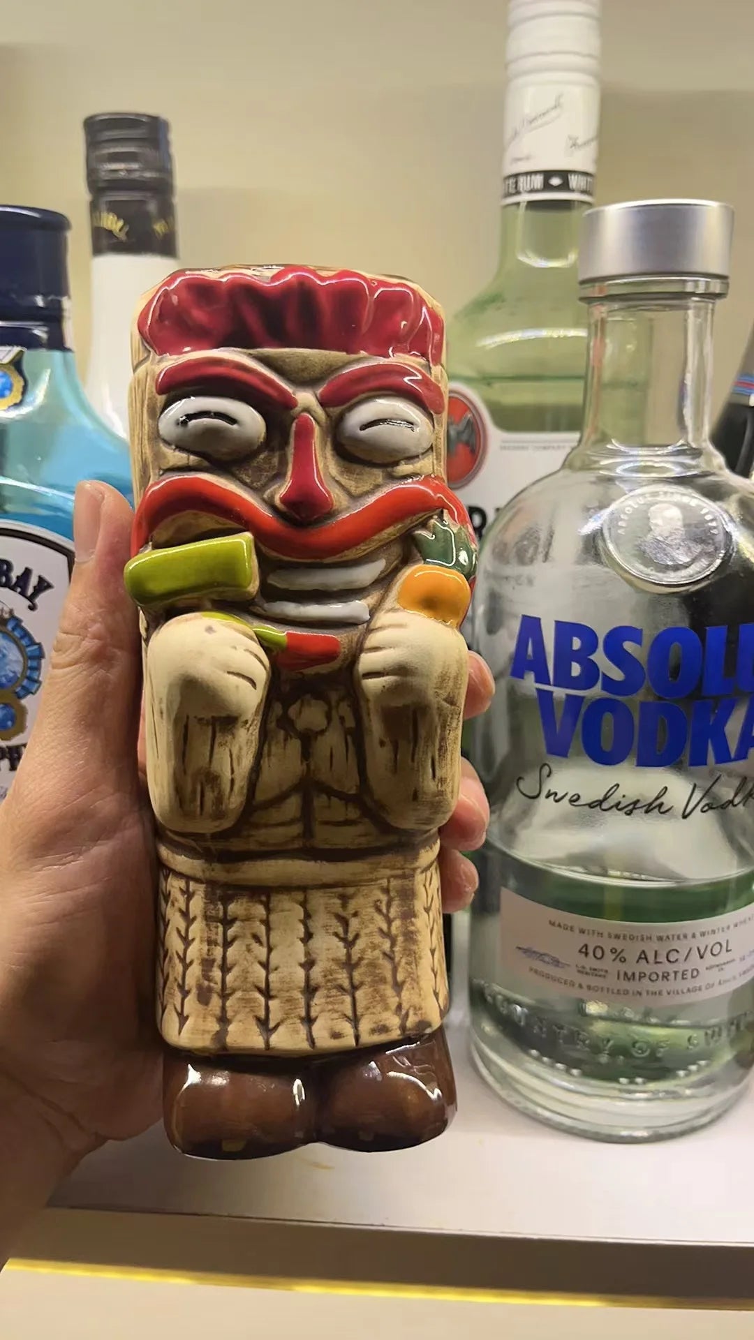 Hawaiian Cocktail Glass Cup,Ceramic Tiki Mug,Samiff Bar Glass,Personality Drinking