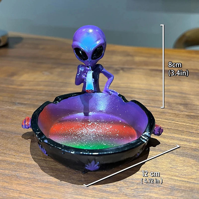 Cute Cool Hand-Painted Resin Ashtray Decorative Smoking Accessory Fancy Home Decor Ash Tray for Cigarettes And Cigar