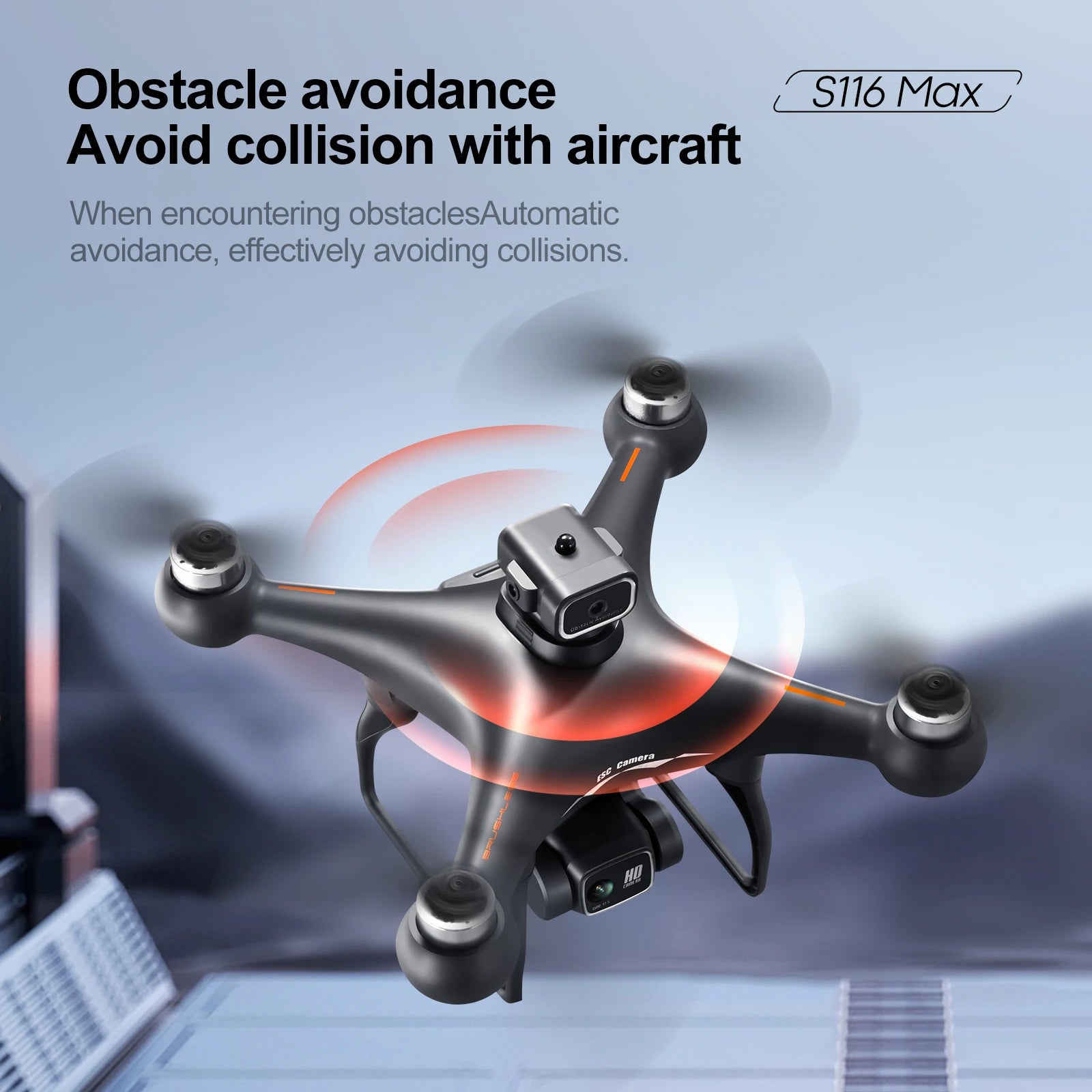 New S116 MAX Professional Screen-Controlled Drone HD Camera WIFI FPV Brushless Aerial photography Obstacle Avoidance Quadcopters
