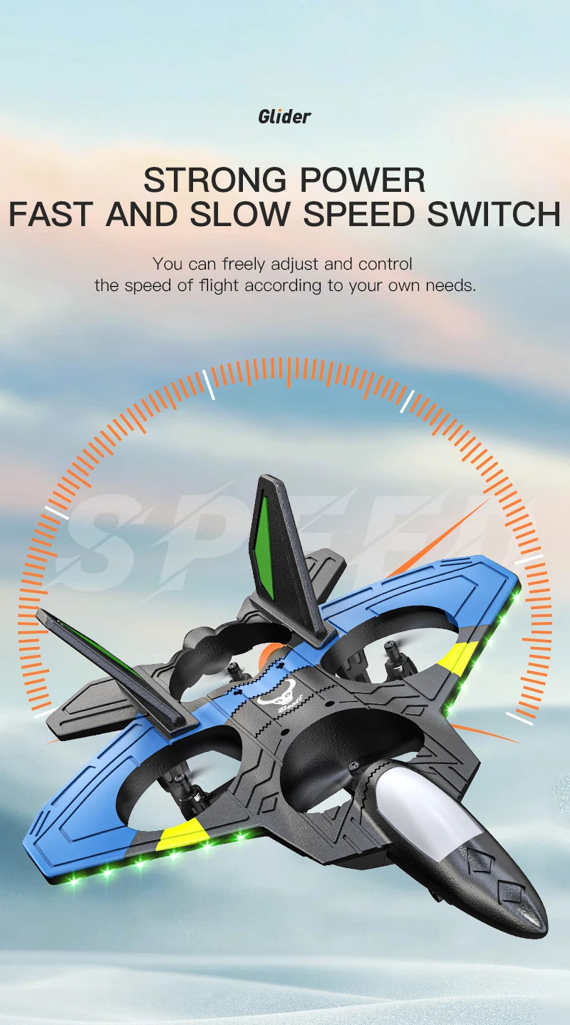 RC Aircraft Fighter 2.4G 4CH 6-Axis Gyroscope Automatic Balance 360° Rollover EPP RTF Electric RC Glider Airplane Toys For Kids