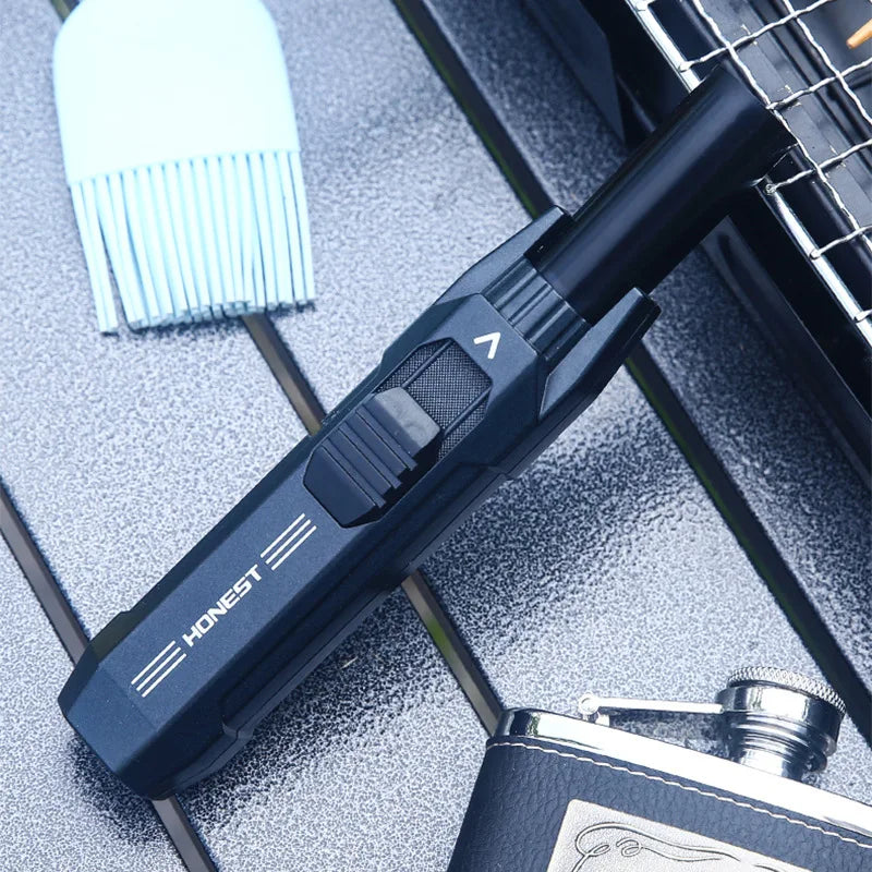 Kitchen BBQ Cigar Big Jet Flame Fire Butane Torch Outdoor Powerful Flame Camping Gun Lighter Mans Tools Without Gas No Box