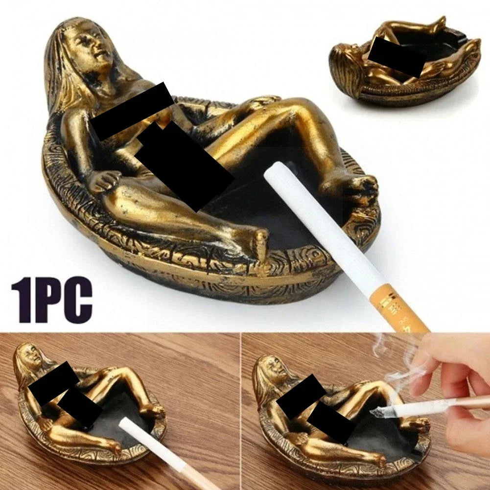 New Resin Handicrafts Beautiful Women's Ashtrays Creative Design Personalized Gifts Home and Office Ashtrays