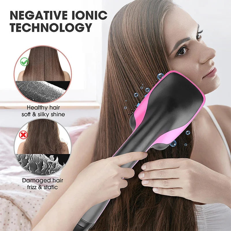 Hot Air Blower Hair Dryer Brush Blow Dryer Brush Styler For Rotating Straightening Brush Dryer Cheap Hair Dryer