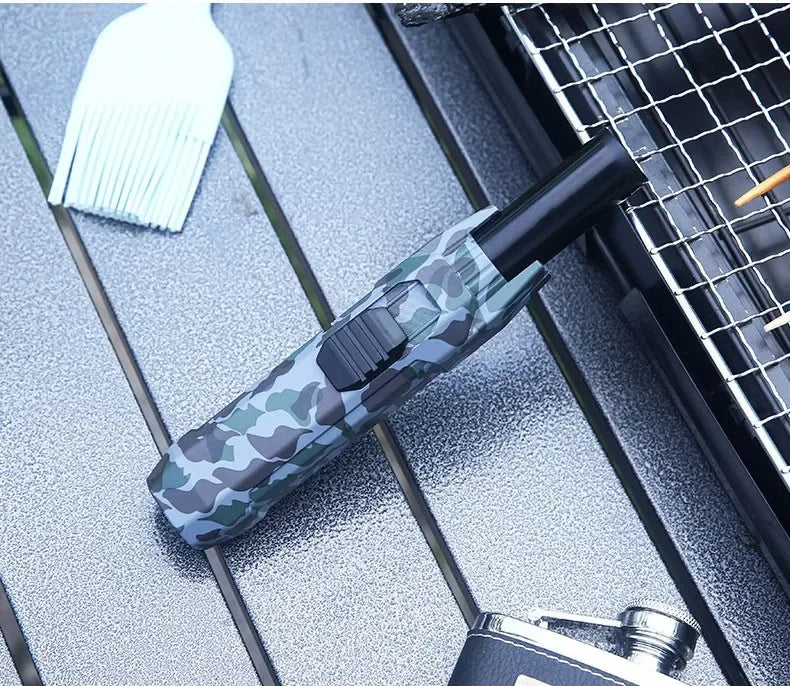 Kitchen BBQ Cigar Big Jet Flame Fire Butane Torch Outdoor Powerful Flame Camping Gun Lighter Mans Tools Without Gas No Box