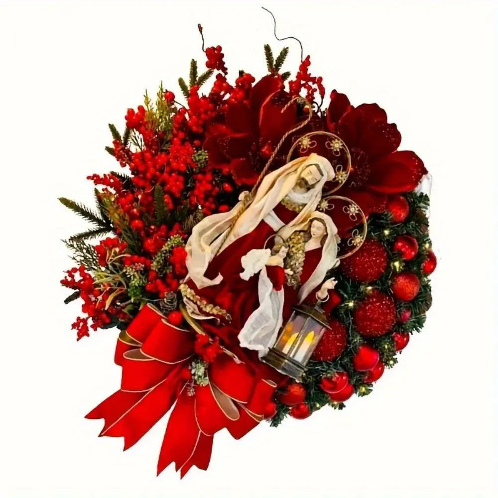 sp Hot Sale Merry Christmas Decoration Wreath Manufacturer Artificial Greenery Christmas Garland Decoration
