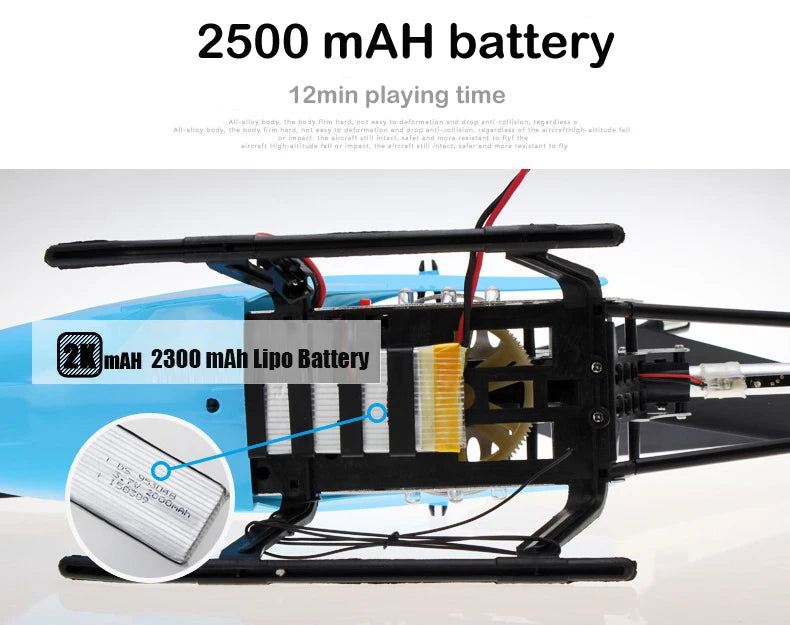 3.5CH Rc Helicopter Extra Large Remote Control Drone Durable Charging Model UAV Outdoor Aircraft Helicoptero Gift Toys for Kids
