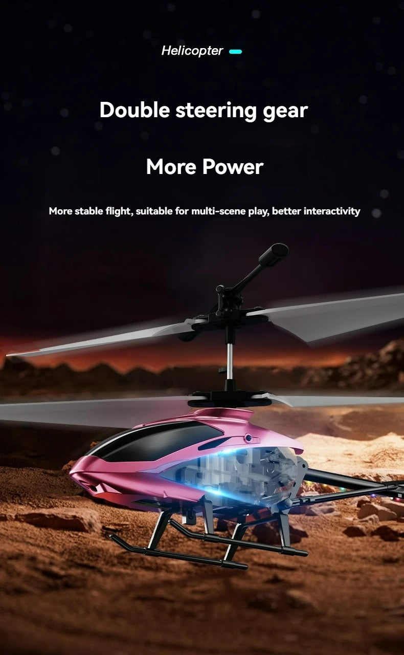 3.5-way remote-controlled airplane 2.4G electric helicopter charging, luminous, and crash resistant aircraft remote-controlled a
