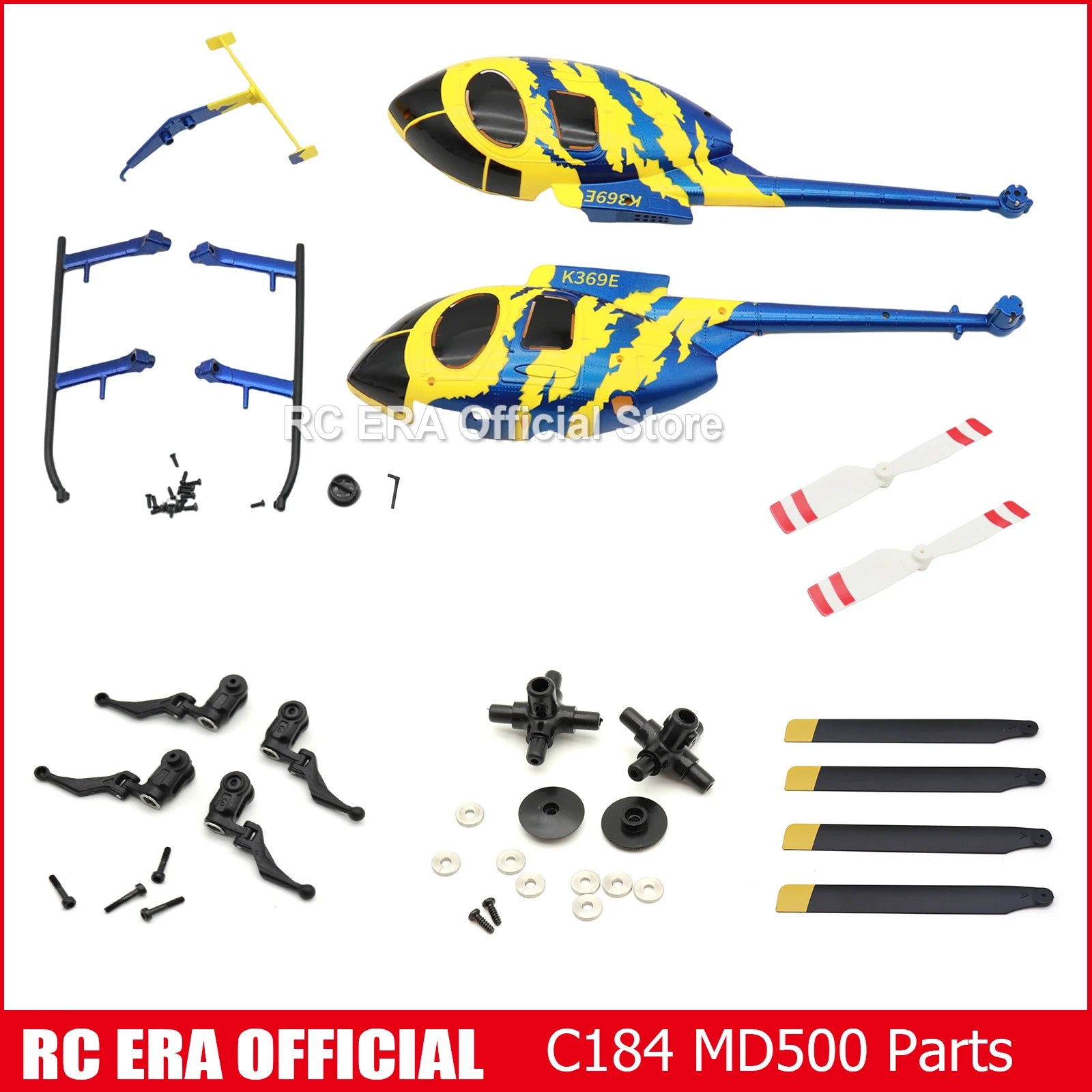 RC ERA C184 Mini MD500 with Optical Flow Sensor Scale Micro RC Helicopters for Adults Beginner Remote Control Hobby Toys Gift