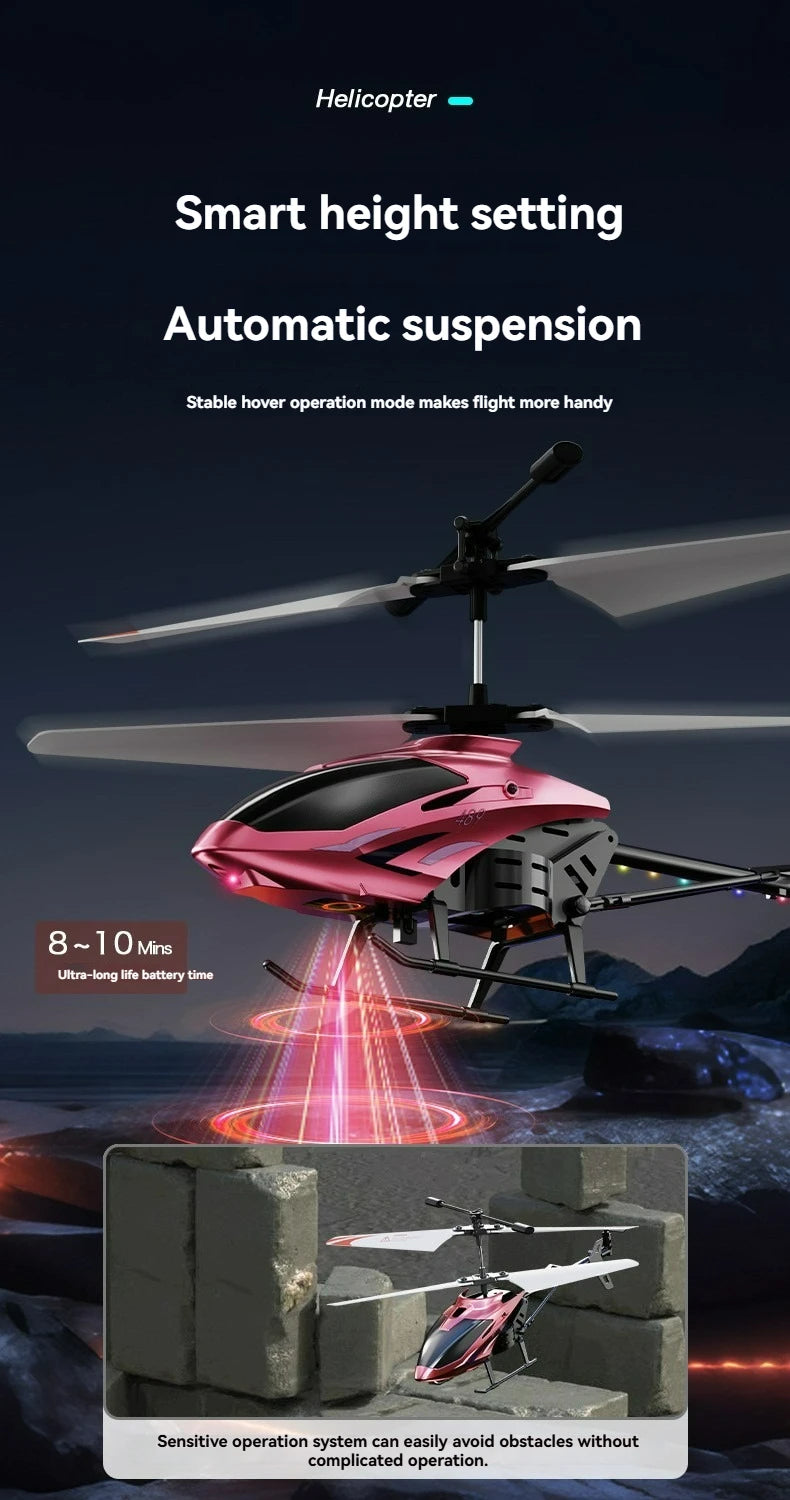 3.5-way remote-controlled airplane 2.4G electric helicopter charging, luminous, and crash resistant aircraft remote-controlled a