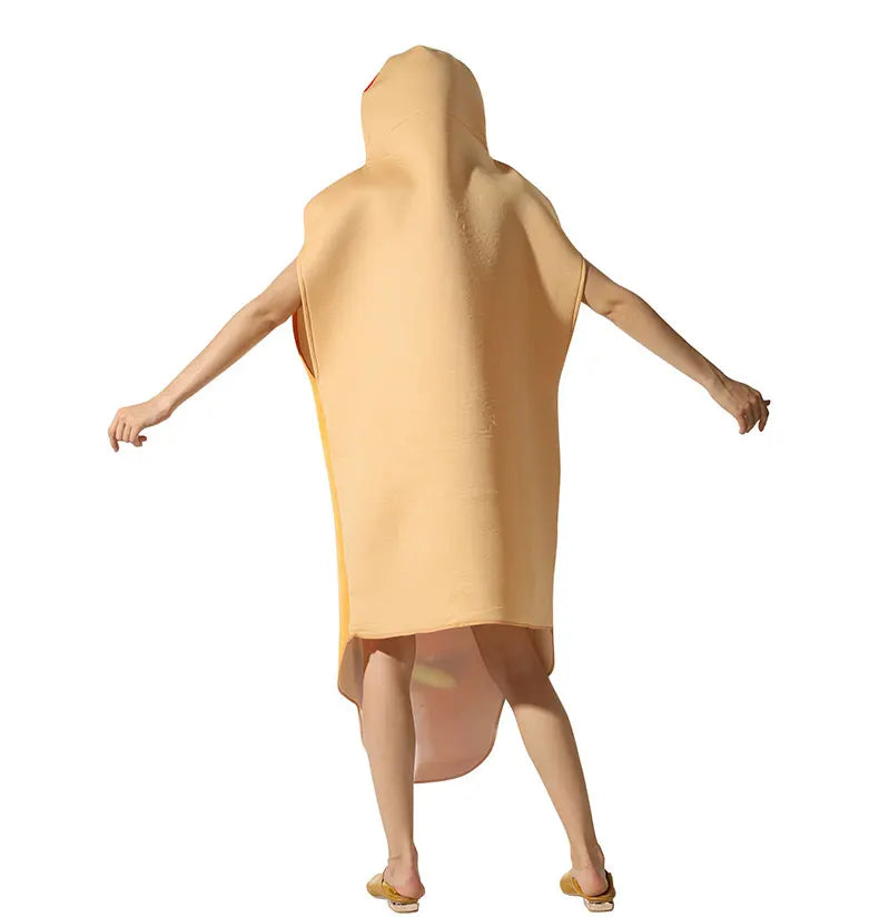 Halloween party costumes, hot dogs cosplay costumes stage performance costumes jumpsuits performance costumes