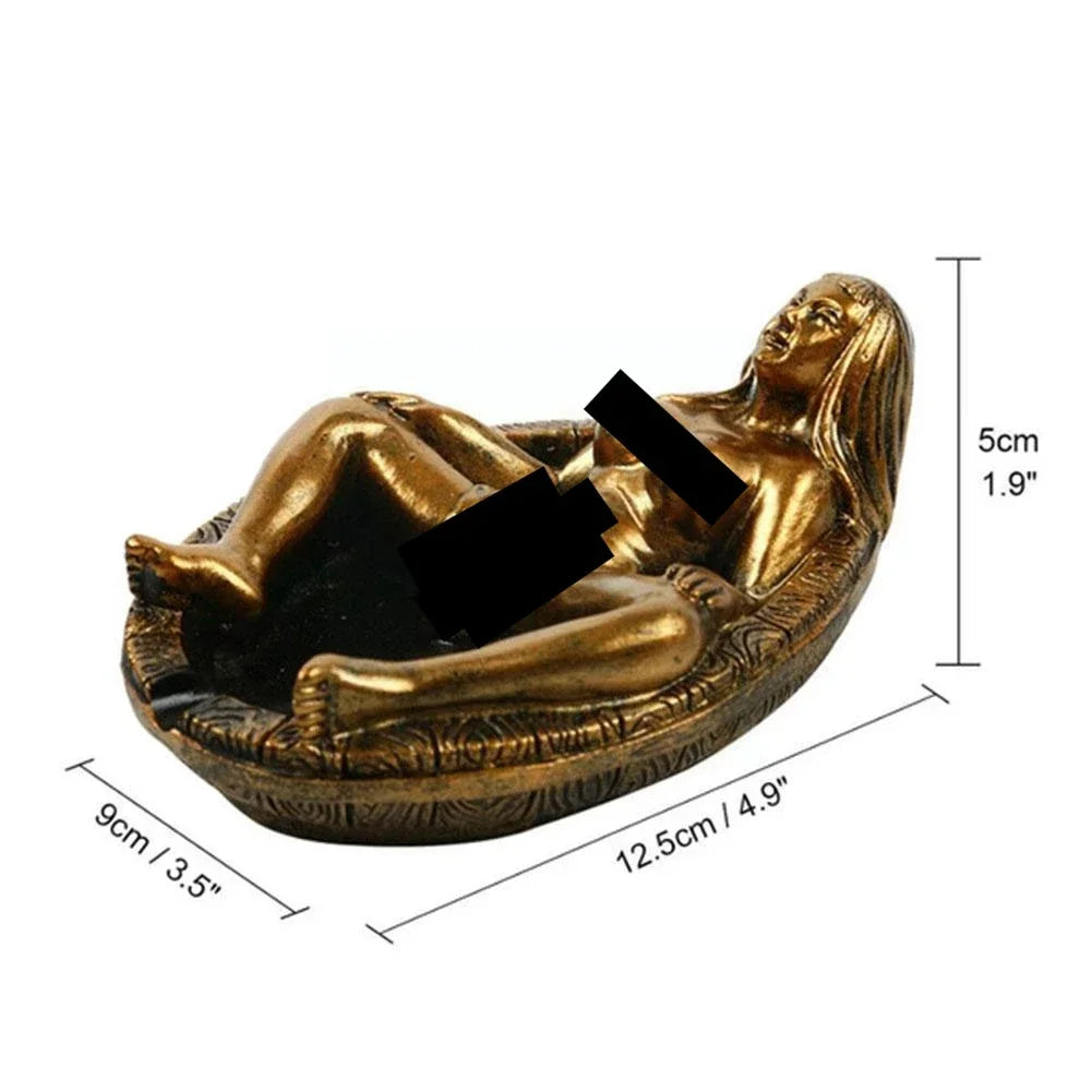New Resin Handicrafts Beautiful Women's Ashtrays Creative Design Personalized Gifts Home and Office Ashtrays