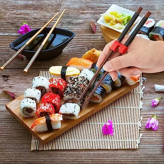 Chopsticks Auxiliary Practical Helper Beginner Adult Kids Learner Correct Reusable Holding Training Clips Finger Sleeves Chinese