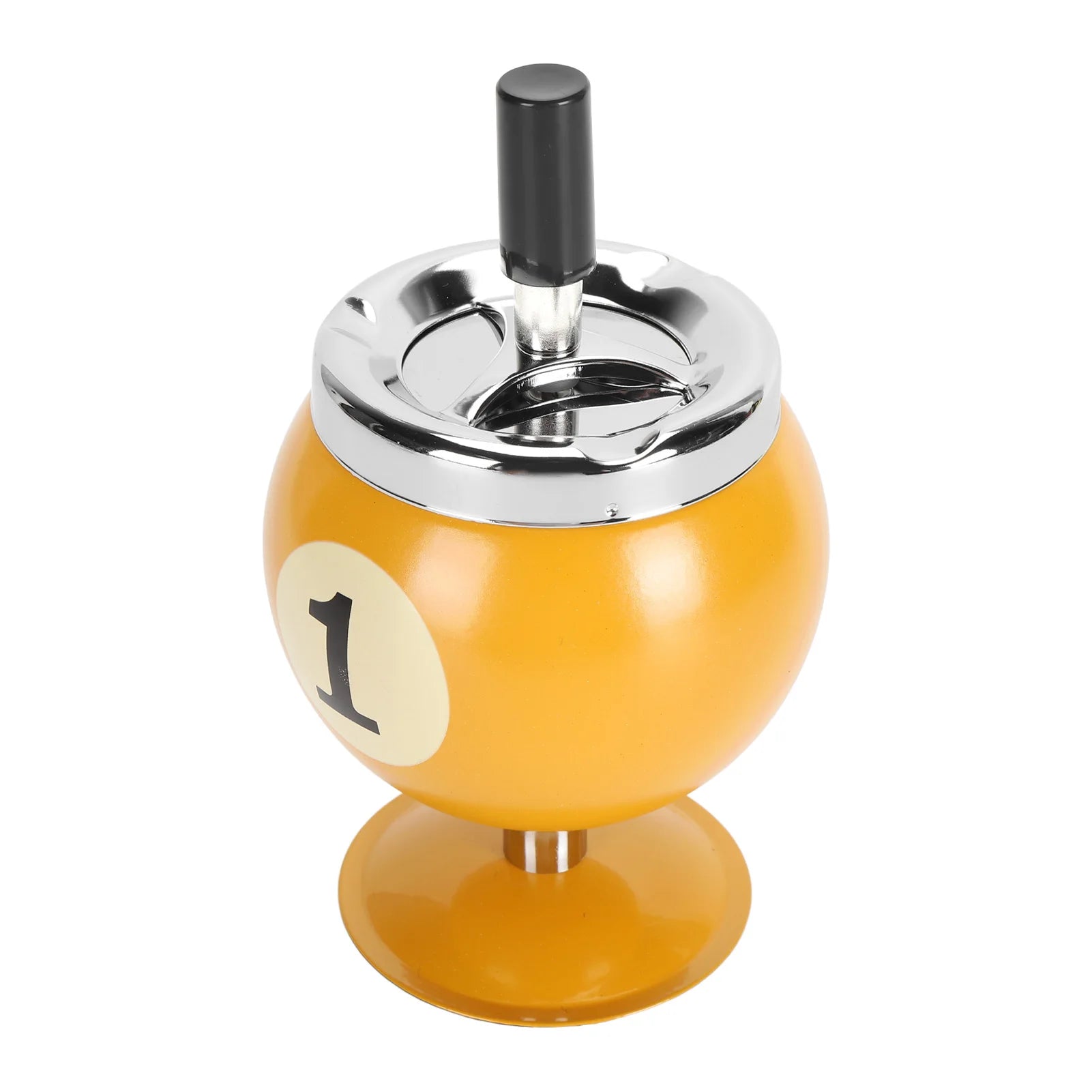 Ashtray Billiard Ashtray with Lid Windproof Automatic Extinguishing Decorative Ashtray for Home Restaurant KTV Bar Cigar Ashtray