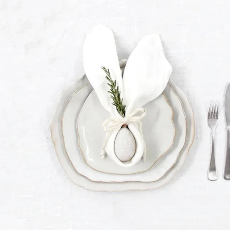 Dinner Plate Set - Rice, Soup, Noodle & Sushi Bowls with Sauce Dishes and Western Steak Plates for Versatile Dining