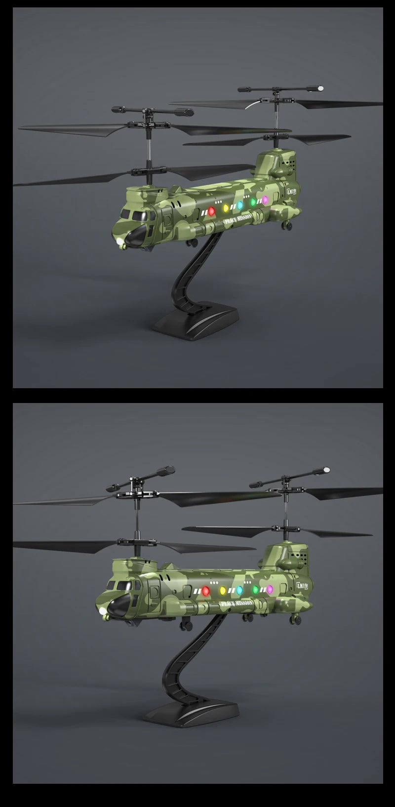 RC Helicopter LM19-D LED Lights 480P Camera Hd Aerial Photography 2.4g Remote Control Aircraft Model Toys for Boys Children Gift