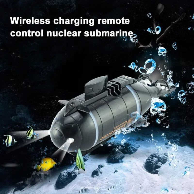 Electric Submarine Boat Underwater Diving Model Mini Playing Wireless Remote Control Model Boat Racing Toy Boys Christmas  Gifts