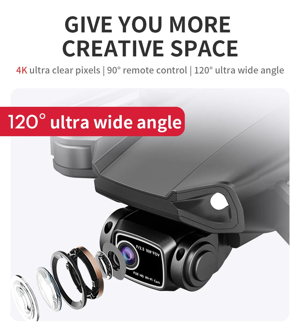 LYZRC L900 PRO SE Drone 4K Professional HD Dual Camera GPS Dron 5G WIFI FPV Foldable Quadcopter Brushless Motor RC Helicopter