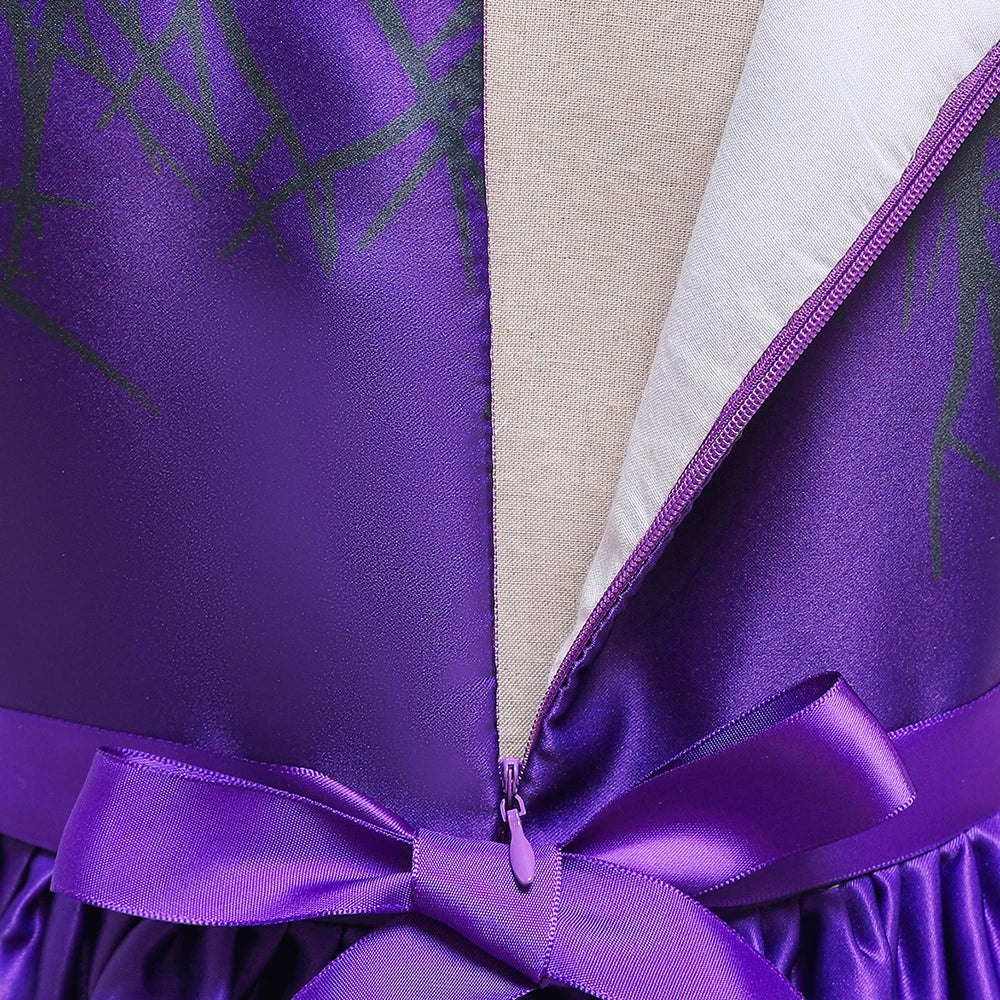Halloween Bat Gothic Cosplay Girl Costumes Christmas Carnival Kids Pumpkin Birthday Costume for Children Princess Party Dresses