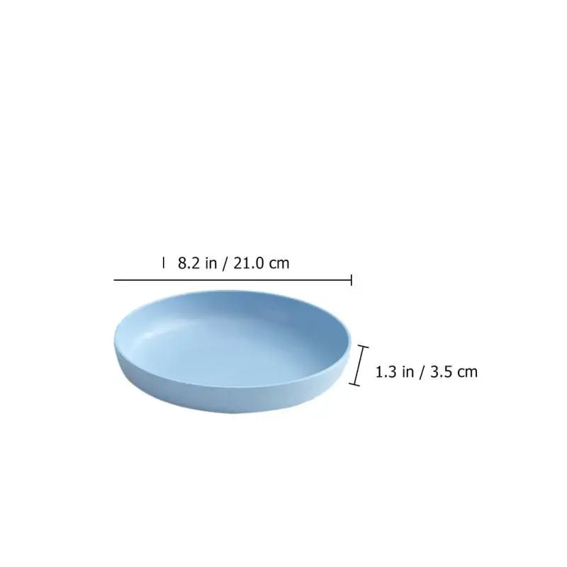 4 Pcs Plate Plastic Plates Pallets Salad Dinner Serving Round Polypropylene (pp) Food Dish Home Child Dishes