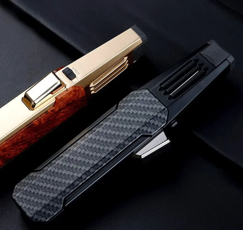 Kitchen BBQ Cigar Big Jet Flame Fire Butane Torch Outdoor Powerful Flame Camping Gun Lighter Mans Tools Without Gas No Box