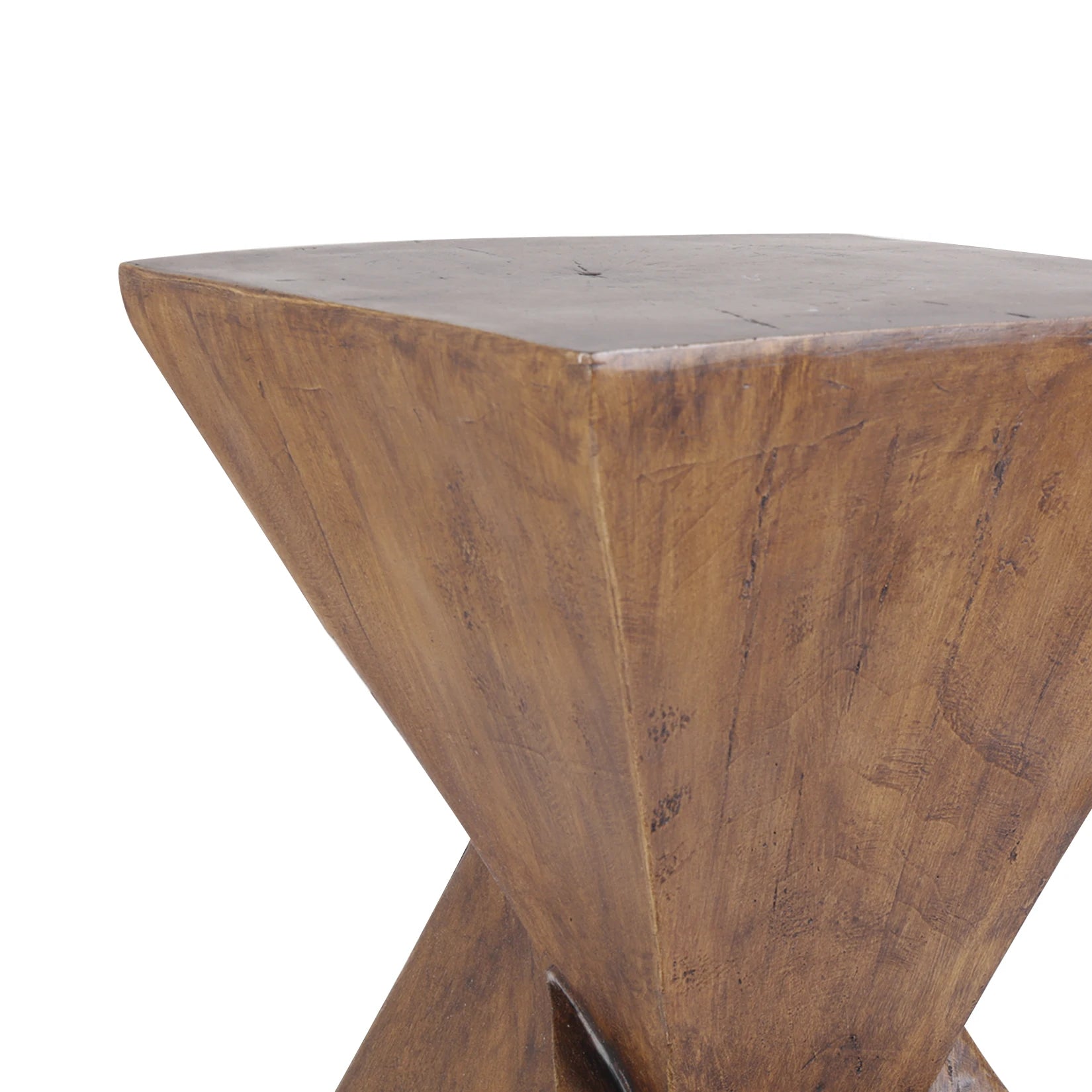 Lightweight Concrete Accent Table,Modern Geometry Side Table for Indoor and Outdoor,Small Bedside End Table Sofa Vanity Coffee