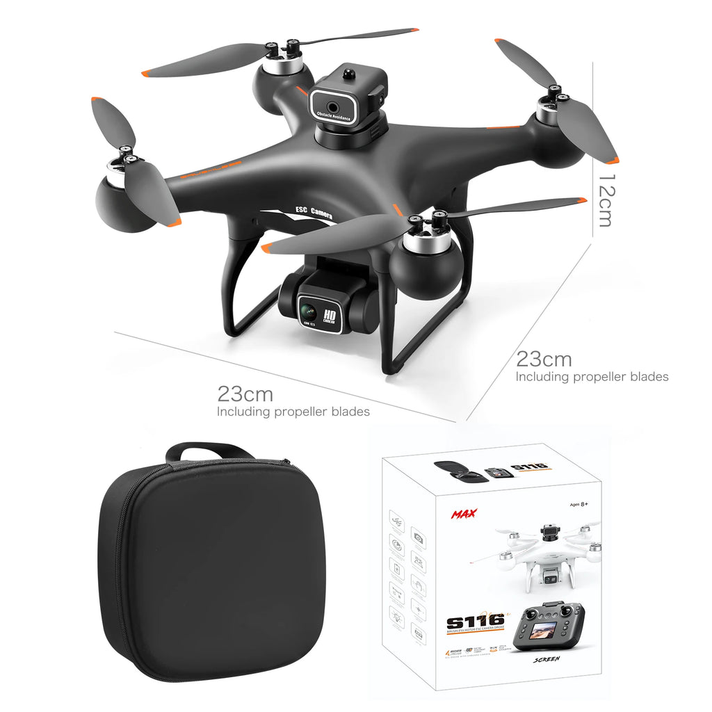 New S116 MAX Professional Screen-Controlled Drone HD Camera WIFI FPV Brushless Aerial photography Obstacle Avoidance Quadcopters