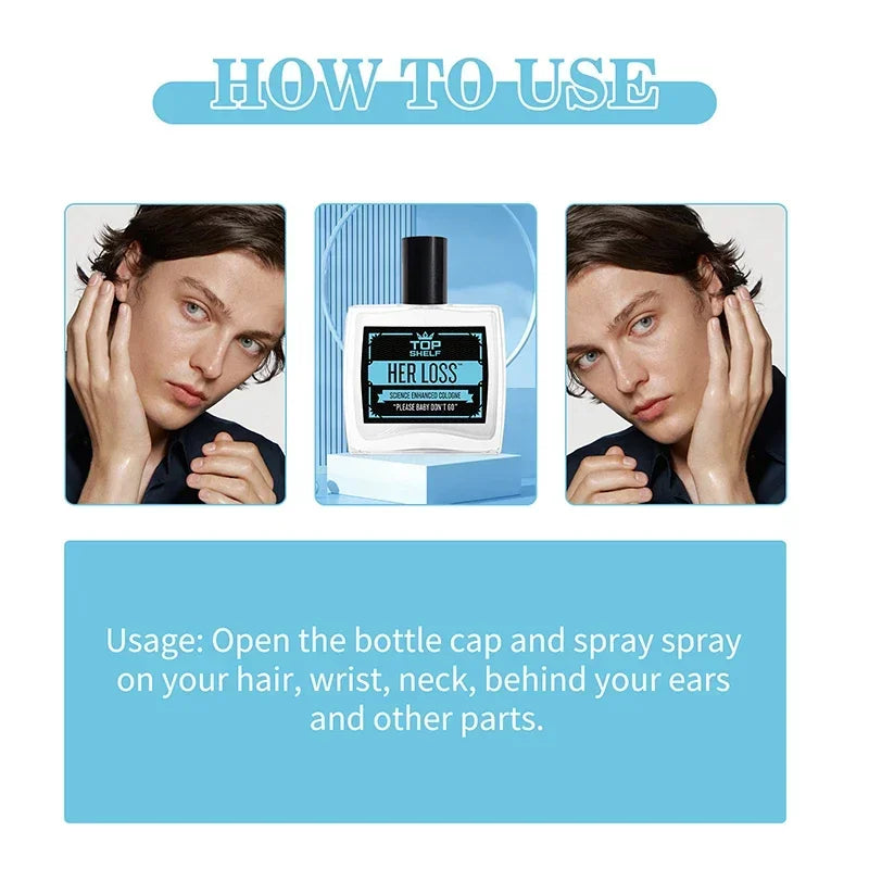 Men Perfume Pheromone Cologne Her Loss Raw Attraction & Confidence Long-lasting Irresistible Scent Spray Feromonas Perfume 100ml